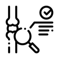 bone joint test icon vector outline illustration