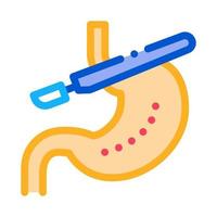 sampling particle of stomach icon vector outline illustration