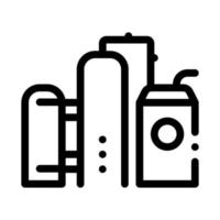 gas supply station icon vector outline illustration