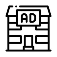 residential ad icon vector outline illustration