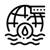 oceanology science icon vector outline illustration