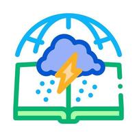 meteorology science icon vector outline illustration