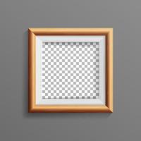 Realistic Photo Frame Vector. With Soft Shadow. Good For Your Presentations. vector
