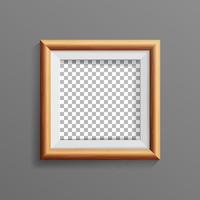 Realistic Photo Frame Vector. With Soft Shadow. Good For Your Presentations. vector