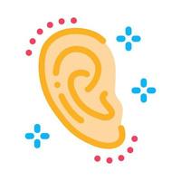 ear shape change icon vector outline illustration