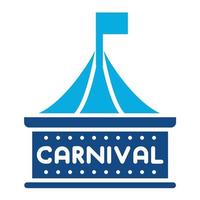 Carnival Glyph Two Color Icon vector