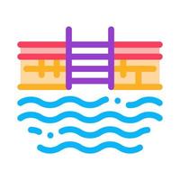 water pool icon vector outline illustration