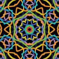 Abstract kaleidoscope background. Beautiful kaleidoscope seamless pattern. Multicolor mosaic texture. Seamless kaleidoscope texture. Unique kaleidoscope design vector