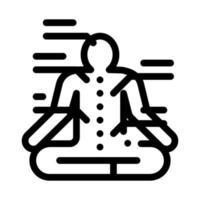 yogi traditional chinese medicine icon vector illustration