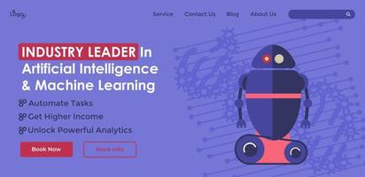 Industry leader artificial intelligence learning vector