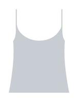 Simple top on straps, clothes for men and women vector