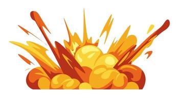 Explosions and burst effect with fire and wave vector