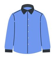 Clothing for men, formal shirt official clothes vector