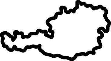 line icon for austria vector