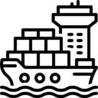 line icon for freight vector