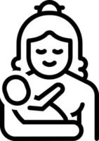 line icon for mother vector