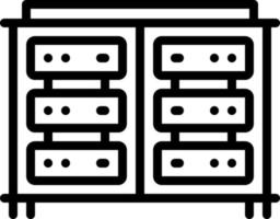 line icon for server vector