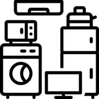 line icon for appliances vector