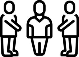 line icon for surrounded vector