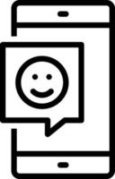 line icon for feedback vector