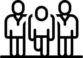 line icon for supporting vector
