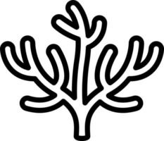 line icon for coral vector