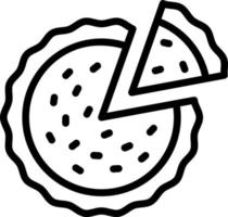 line icon for pie vector