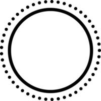 line icon for circle vector