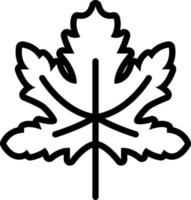 line icon for maple vector