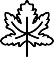 line icon for maple vector