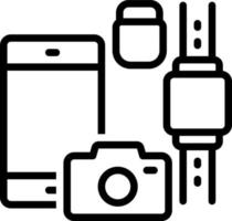 icono de línea para gadgets vector