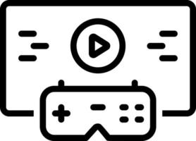 line icon for games vector