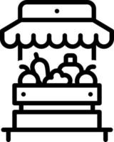 line icon for grocery vector