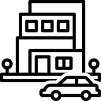 line icon for realty vector