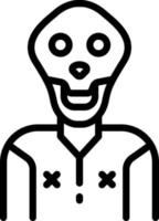 line icon for deadly vector