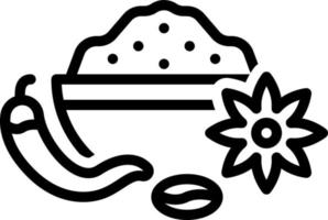 line icon for spice vector