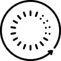 line icon for slow vector