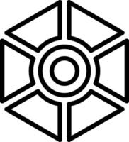 line icon for segments vector