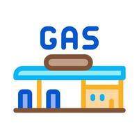 ilustración de contorno de vector de icono de gasolinera