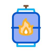 explosive gas tank icon vector outline illustration