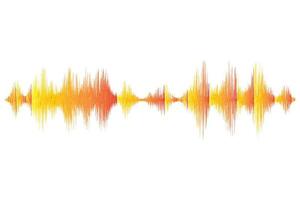 sound waves color vector