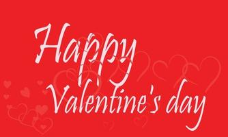 Happy valentines day background. Holiday greeting card, poster, banner, Day of love and heart vector