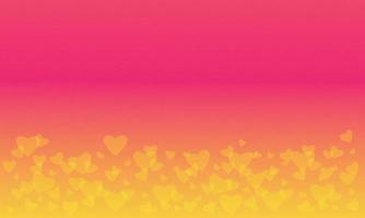 fondo degradado con forma de amor. banner en forma de corazón con color degradado vector