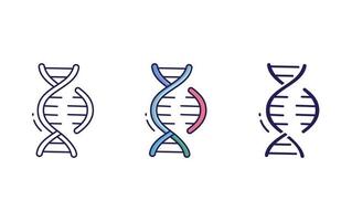 DNA divide icon vector