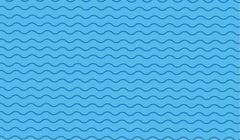 Blue water wave line pattern background. Vector illustration.