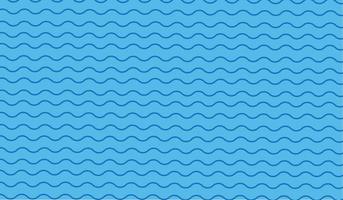 Blue water wave line pattern background. Vector illustration.