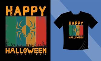 camiseta feliz halloween 2023 vector