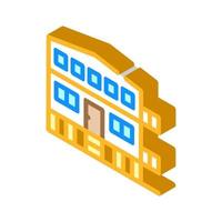 mobile house on stilts isometric icon vector illustration