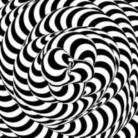 Abstract Striped Background. Swirling Monochrome Shapes. Black And White Rays. Distortion Backdrop Illustration vector