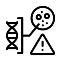 blood dna skin problem icon vector outline illustration